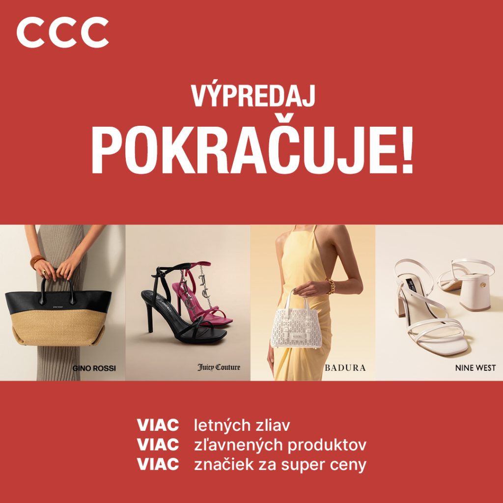 Výpredaj v predajni CCC stále pokračuje! Za druhý lacnejší pár letných topánok zaplatíte o polovicu menej!