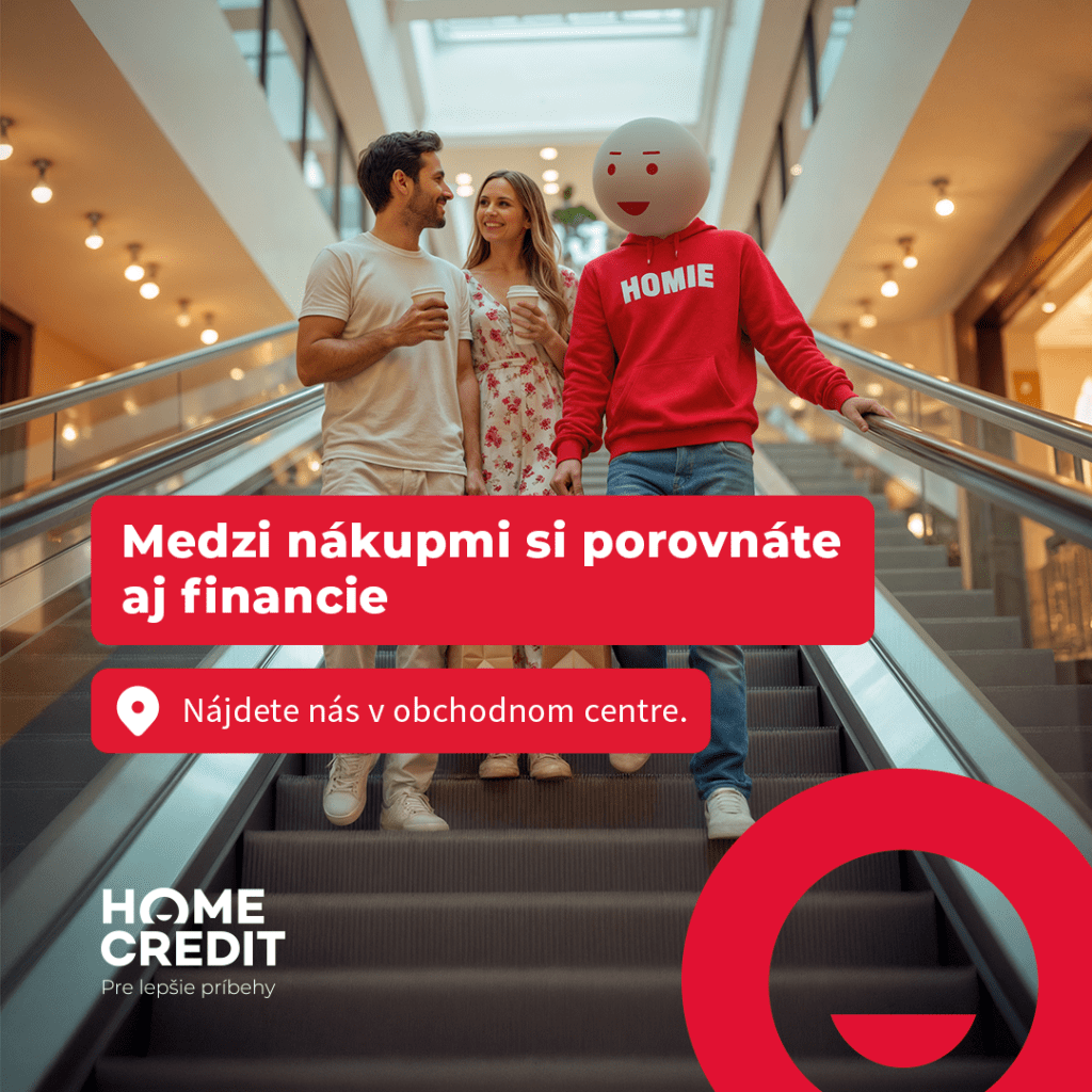 Pobočka Home Credit v OC Aquario, v ktorej si môžete porovnať vaše financie.