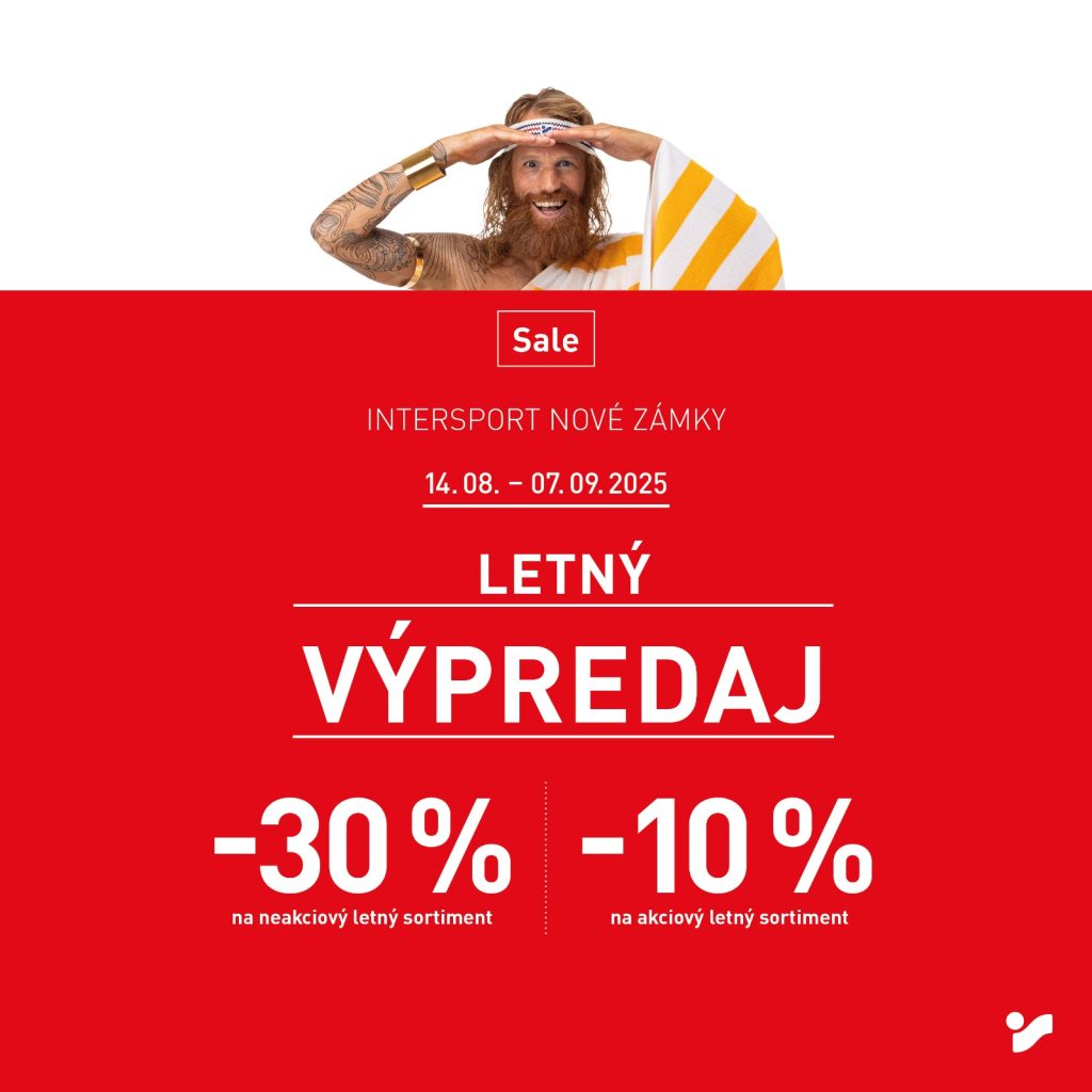 Letný výpredaj v Intersporte.
