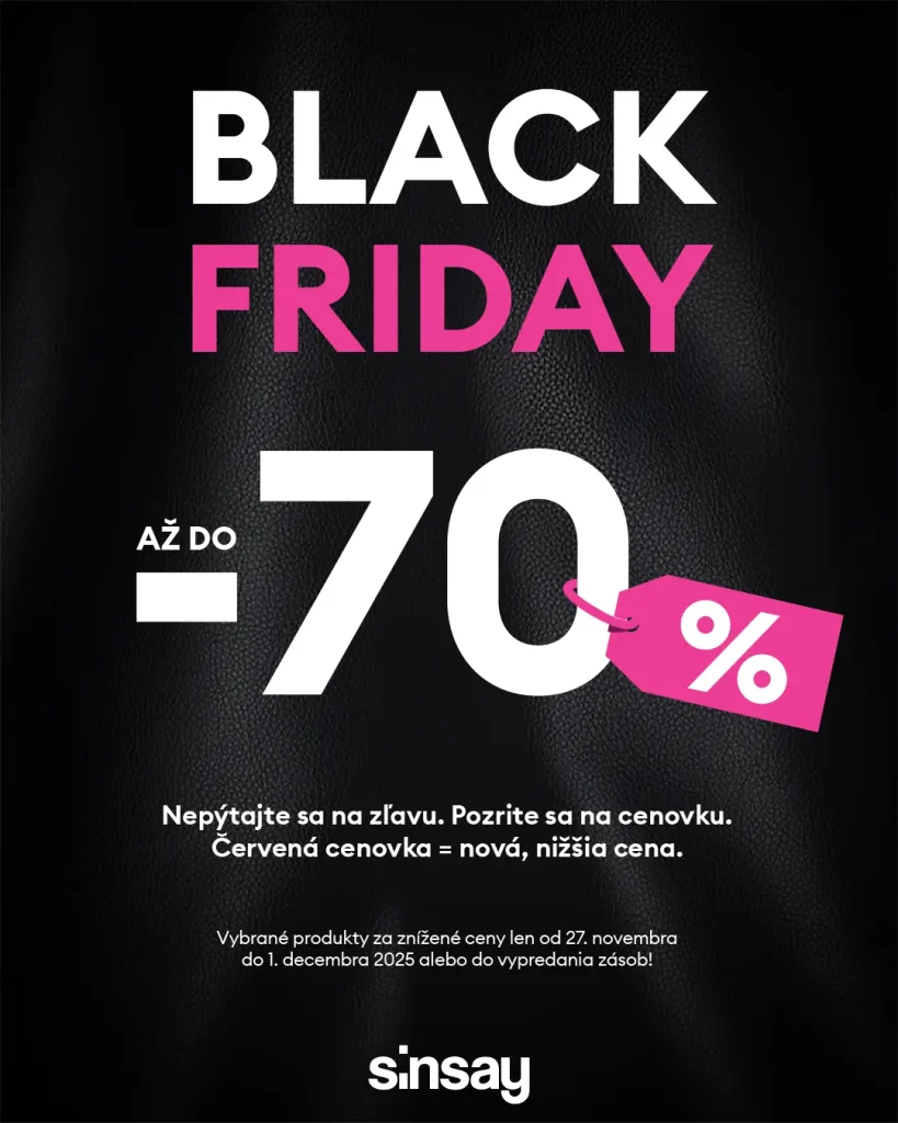 Black Friday -70 % - Sinsay