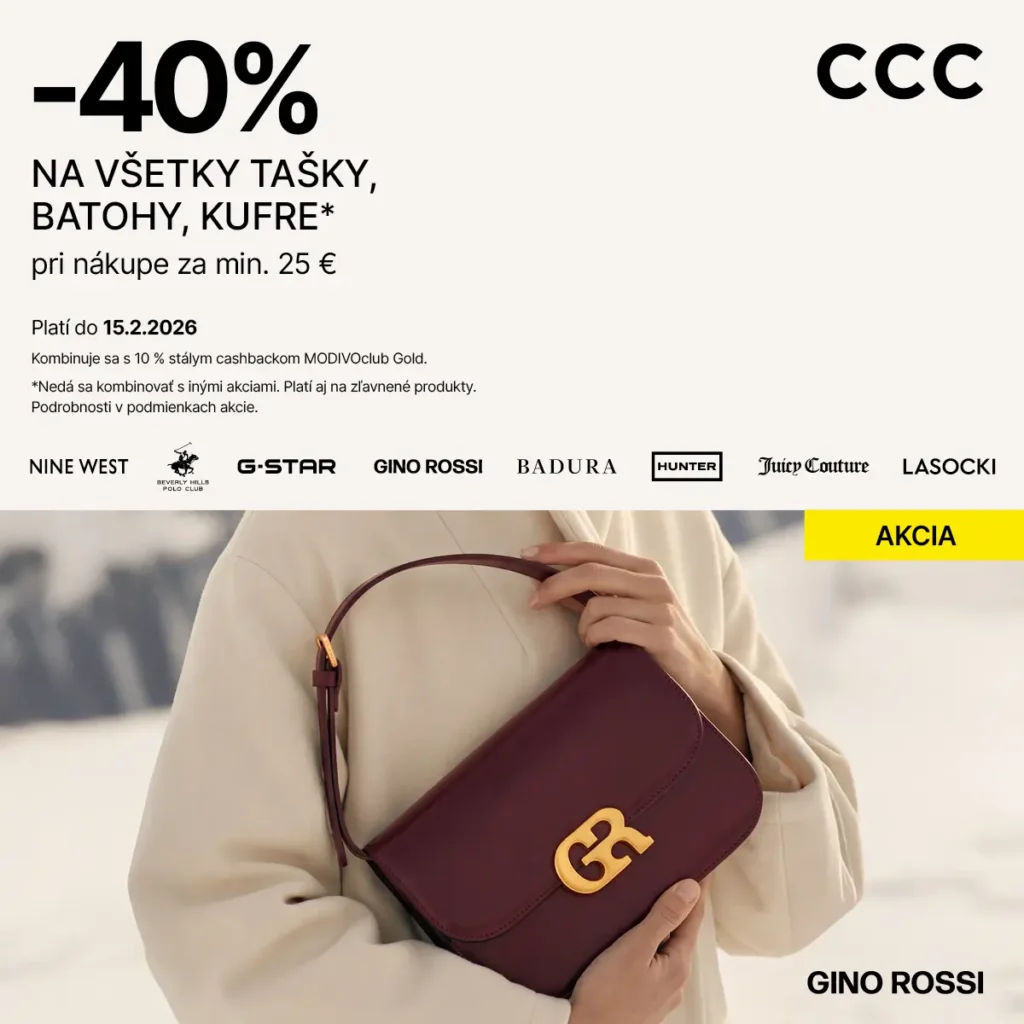 -40 % na všetky kabelky v CCC! - Aquario Nové Zámky