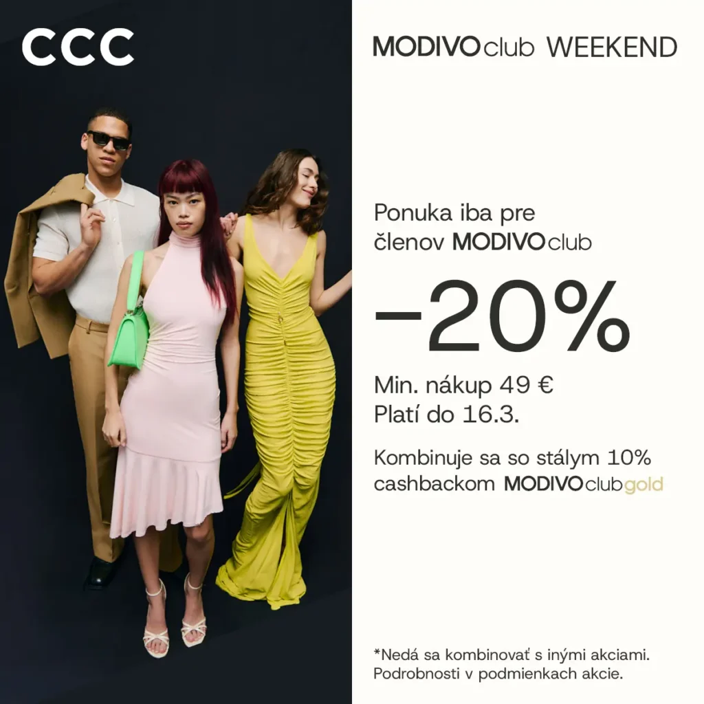 MODIVOclub Weekend v CCC je tu! - Aquario Nové Zámky
