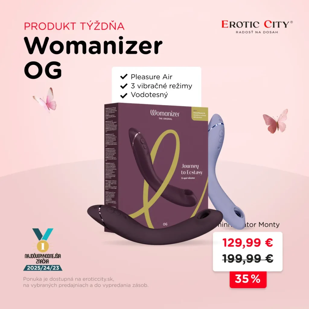 Produkt týždňa - Womanizer OG za zvýhodnenú cenu! - Erotic City - Aquario Nové Zámky