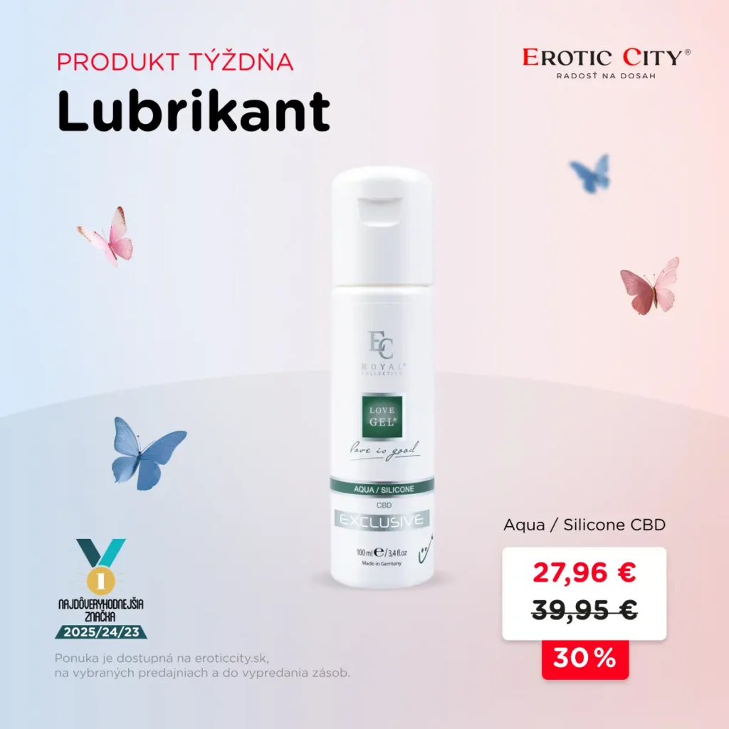 Produkt týždňa – Lubrikant Aqua - Silicone CBD za 27,96 € - Erotic City - Aquario Nové Zámky