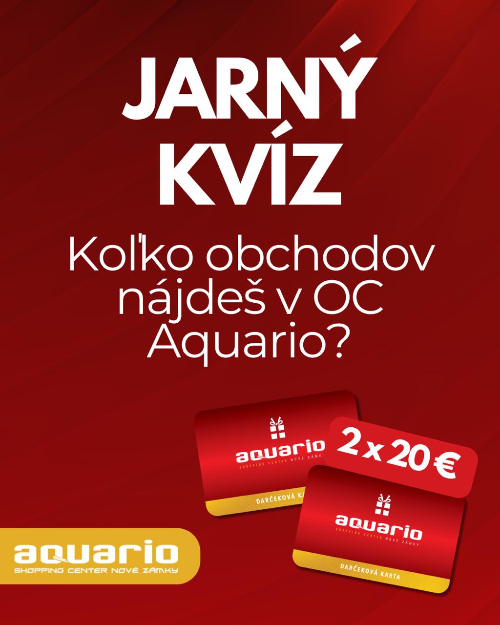 JARNÝ KVÍZ JE TU - Súťaž - Aquario Nové Zámky