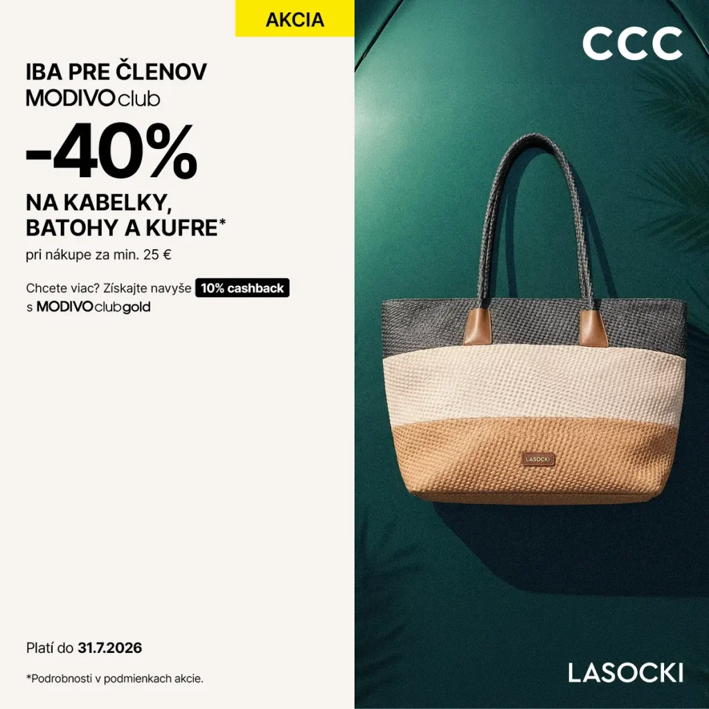-40 % v CCC - Aquario Nové Zámky
