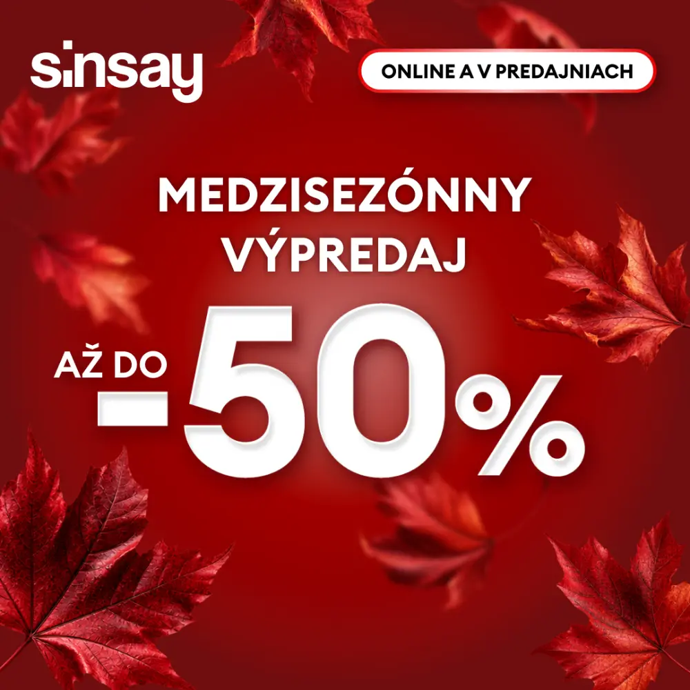 Medzisezónny výpredaj Sinsay - OC Aquario Nové Zámky