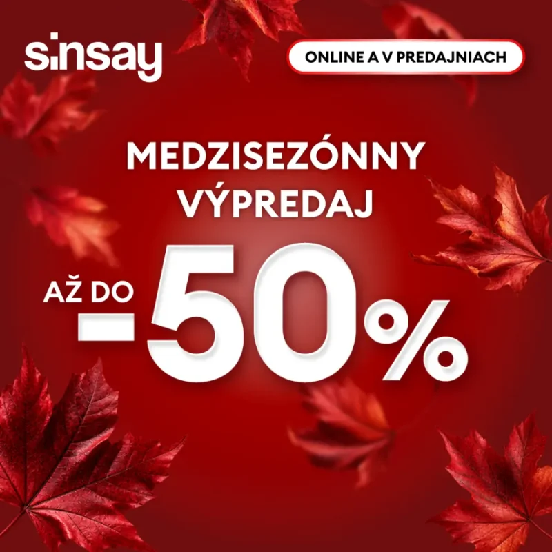 Medzisezónny výpredaj Sinsay - OC Aquario Nové Zámky