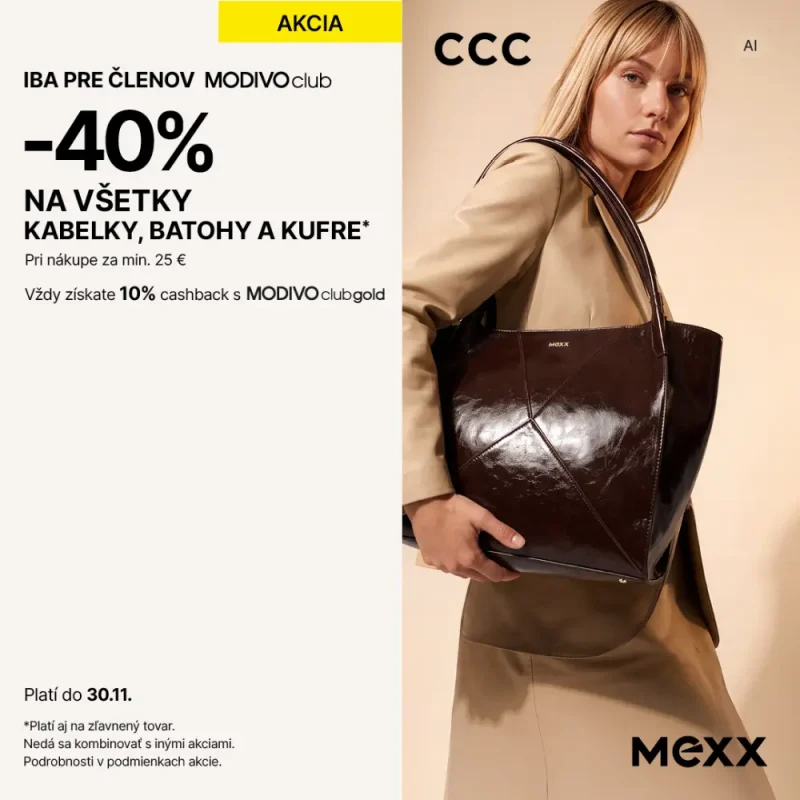 CCC - -40 % na všetky kabelky v CCC!